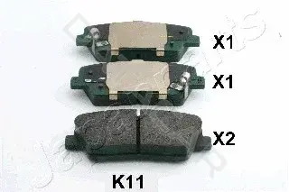 Тормозные колодки JAPANPARTS PP-K11AF