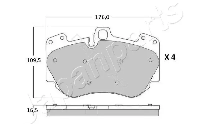 Тормозные колодки JAPANPARTS PA-0919AF