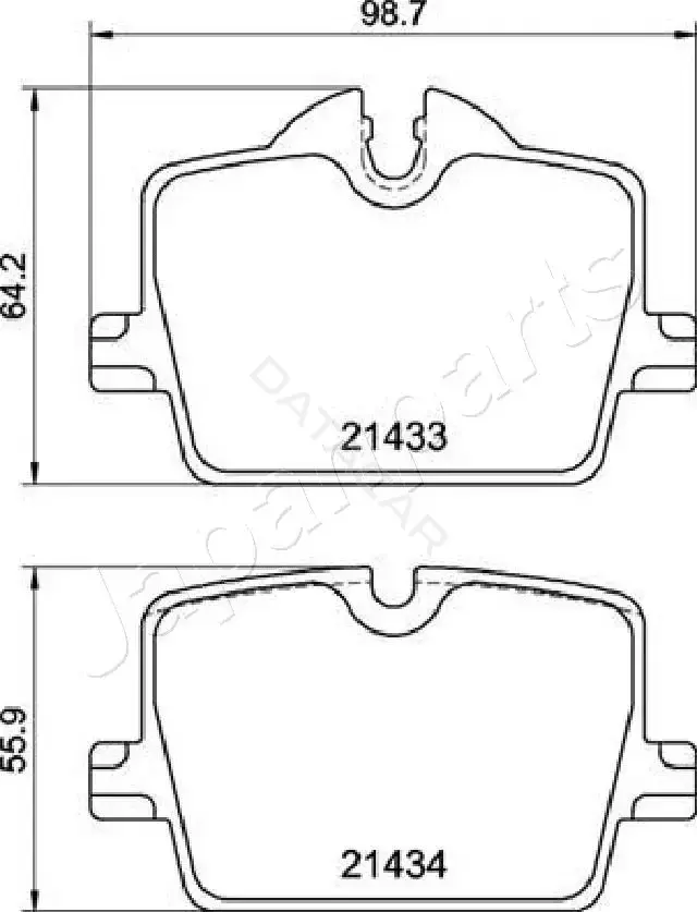 Тормозные колодки JAPANPARTS PP-0123AF