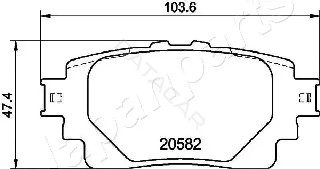 Тормозные колодки JAPANPARTS PP-264AF