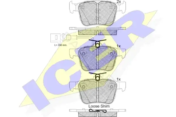 Тормозные колодки ICER 182098-203