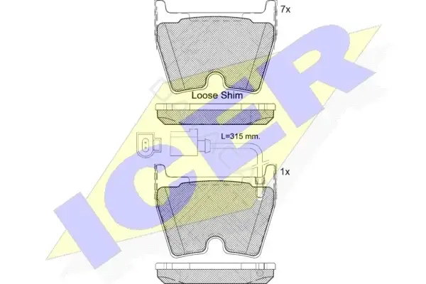 Тормозные колодки ICER 182113-203