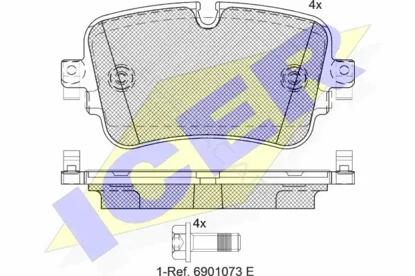 Тормозные колодки ICER 182248