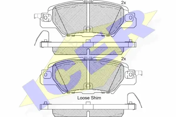 Тормозные колодки ICER 182258
