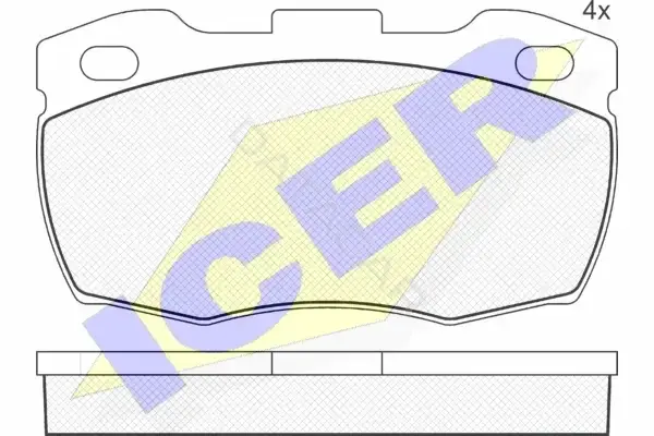 Тормозные колодки ICER 141089