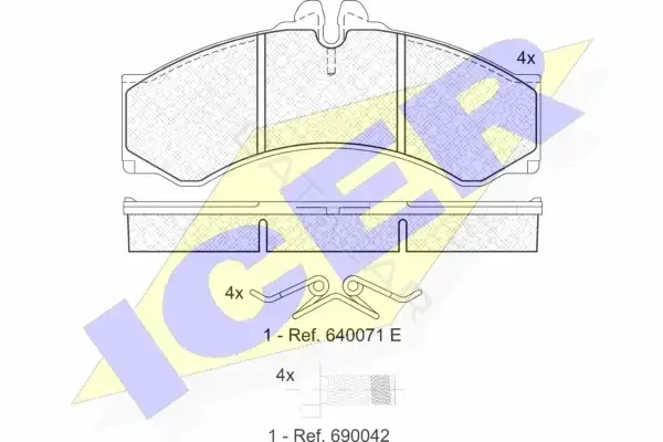 Тормозные колодки ICER 141126-204
