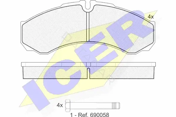 Тормозные колодки ICER 141208