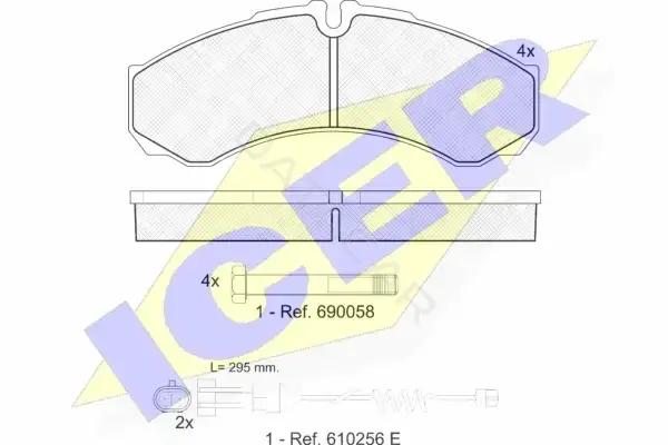 Тормозные колодки ICER 141208-117