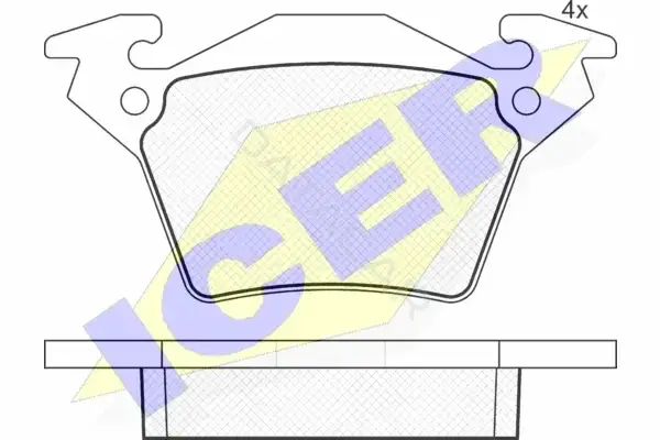 Тормозные колодки ICER 141284