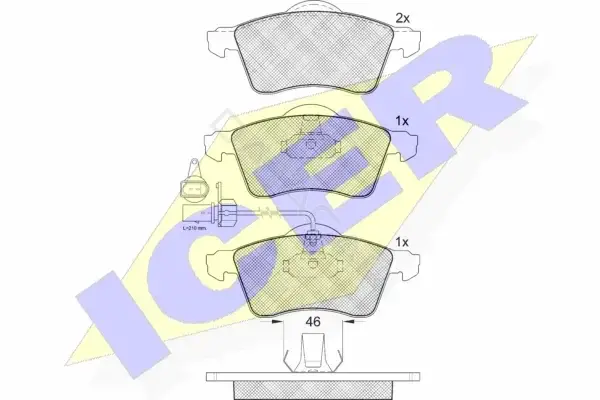 Тормозные колодки ICER 141320