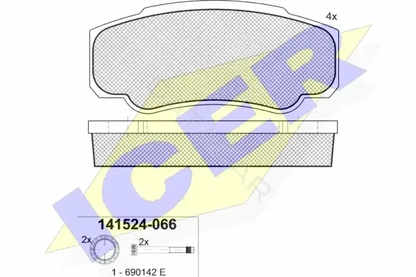 Тормозные колодки ICER 141524