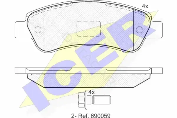 Тормозные колодки ICER 141804