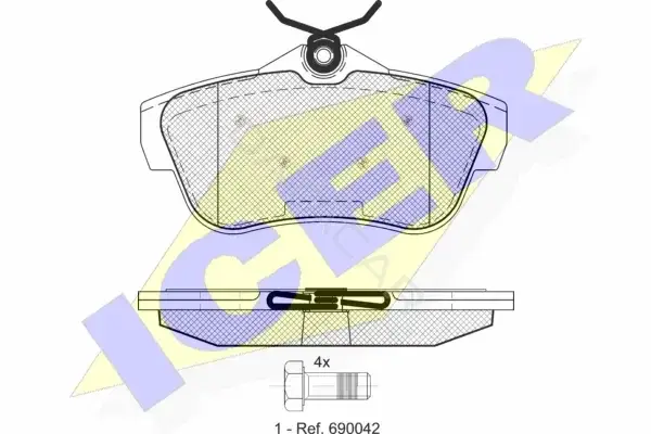 Тормозные колодки ICER 141823