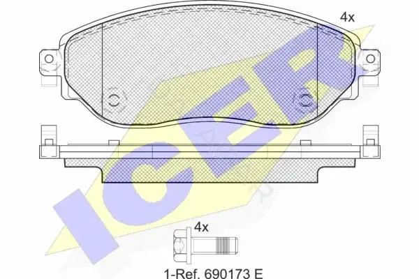 Тормозные колодки ICER 142219