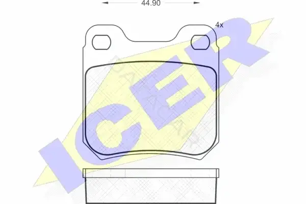 Тормозные колодки ICER 180692