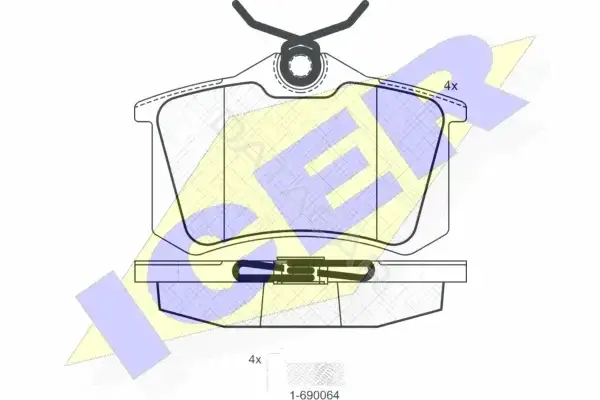 Тормозные колодки ICER 180697-703