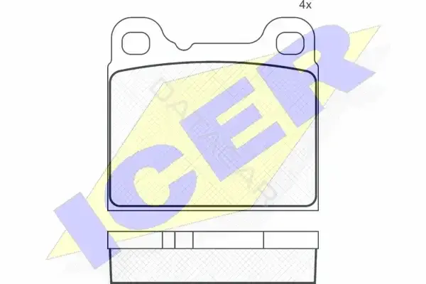 Тормозные колодки ICER 180890