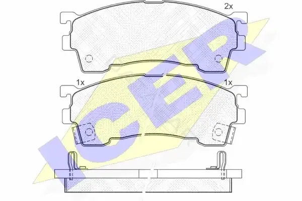 Тормозные колодки ICER 180971-203