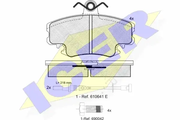 Тормозные колодки ICER 180993-700
