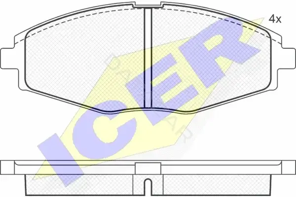 Тормозные колодки ICER 181262
