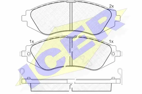 Тормозные колодки ICER 181263