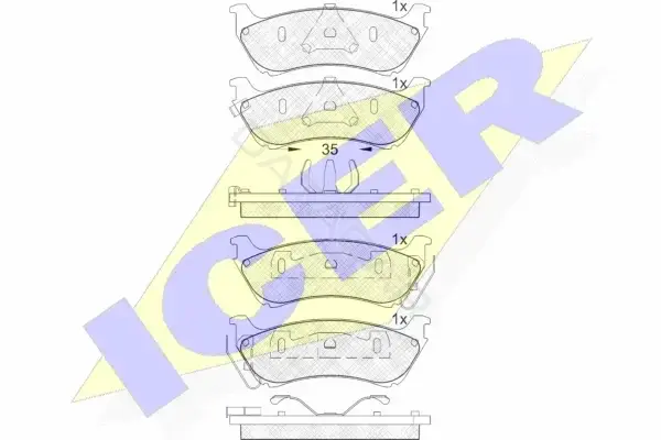 Тормозные колодки ICER 181277
