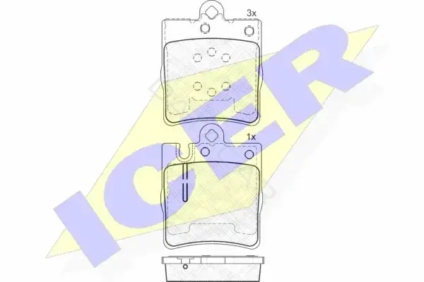 Тормозные колодки ICER 181312