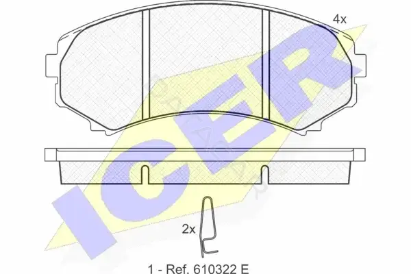 Тормозные колодки ICER 181374