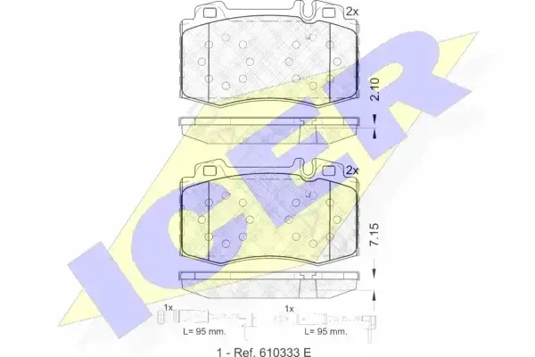 Тормозные колодки ICER 181389-203