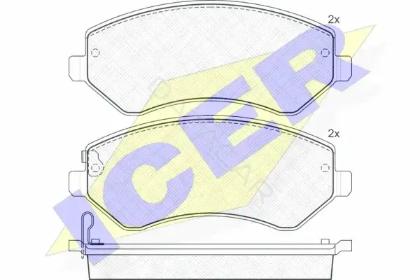 Тормозные колодки ICER 181512