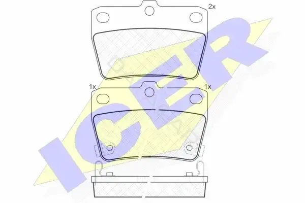 Тормозные колодки ICER 181520