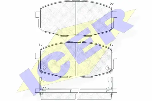 Тормозные колодки ICER 181540