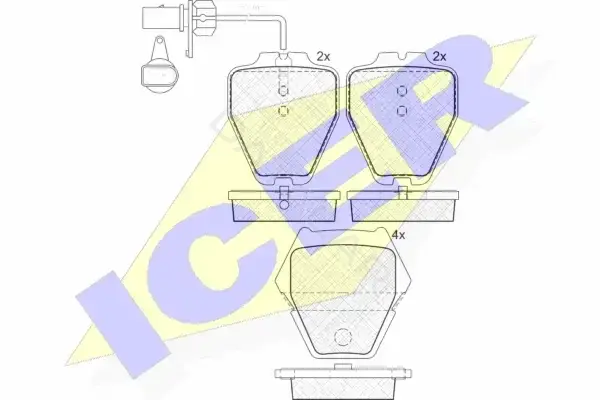 Тормозные колодки ICER 181571