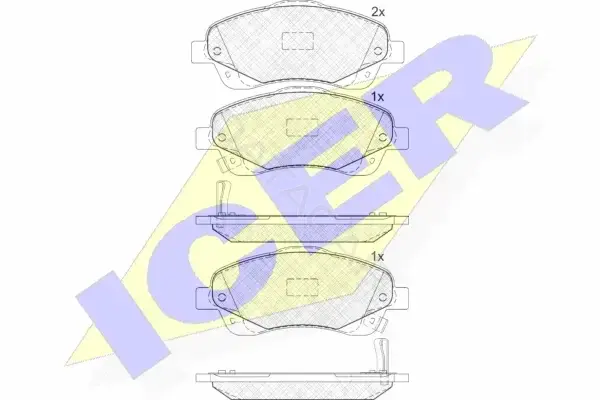 Тормозные колодки ICER 181573