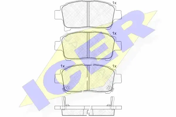 Тормозные колодки ICER 181583