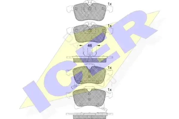 Тормозные колодки ICER 181592