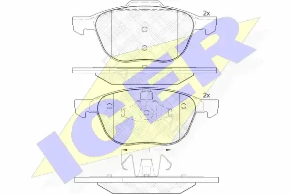 Тормозные колодки ICER 181617-202