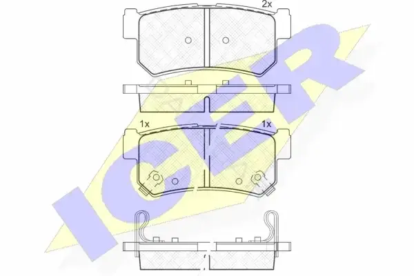 Тормозные колодки ICER 181646