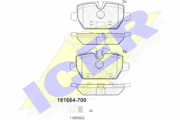 Тормозные колодки ICER 181664-700