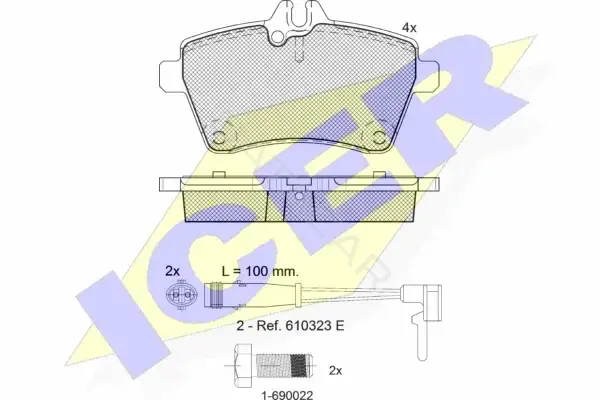 Тормозные колодки ICER 181678-700
