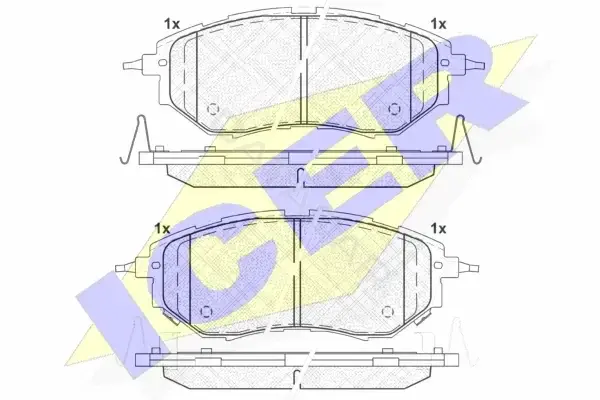 Тормозные колодки ICER 181697