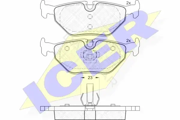 Тормозные колодки ICER 181707