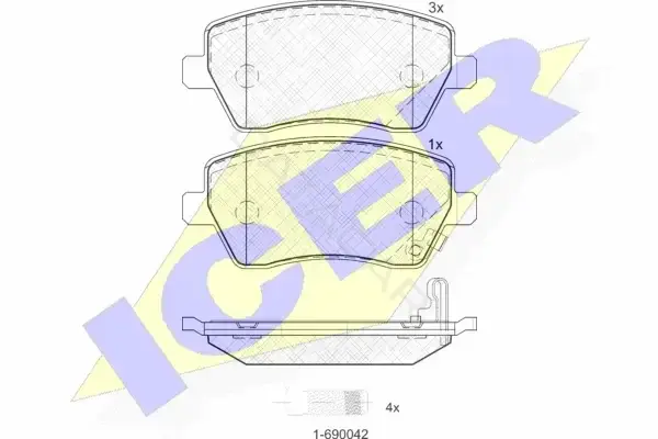 Тормозные колодки ICER 181748
