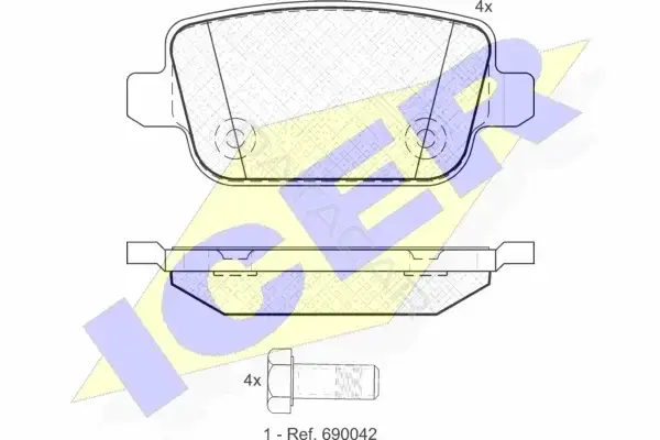 Тормозные колодки ICER 181801