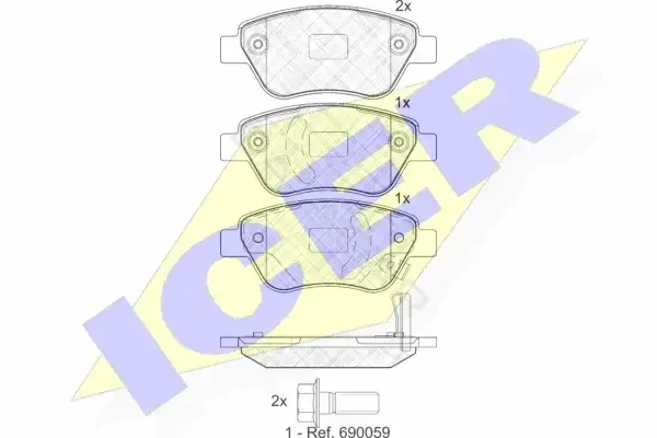 Тормозные колодки ICER 181810