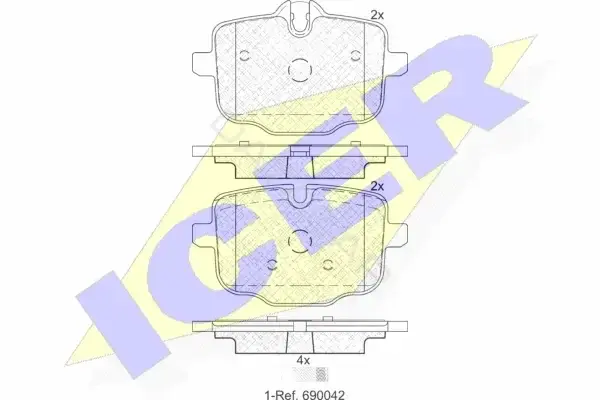 Тормозные колодки ICER 182005