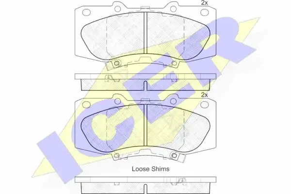 Тормозные колодки ICER 182006