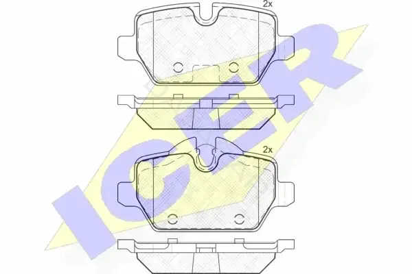 Тормозные колодки ICER 182008