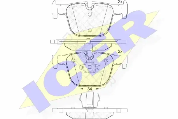 Тормозные колодки ICER 182064