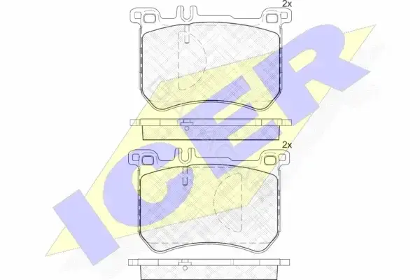Тормозные колодки ICER 182100